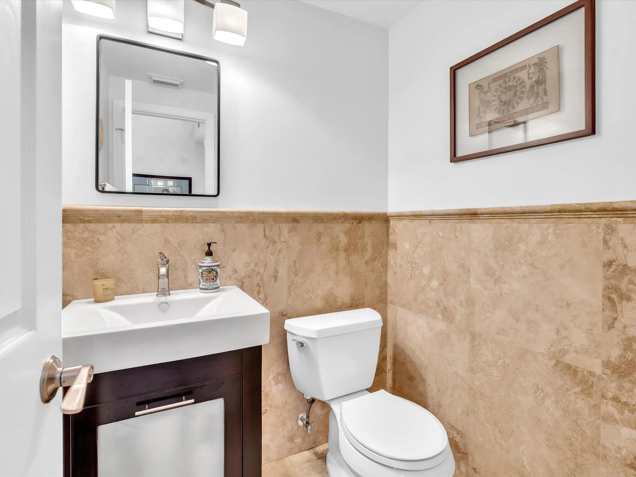 Half bathroom downstairs