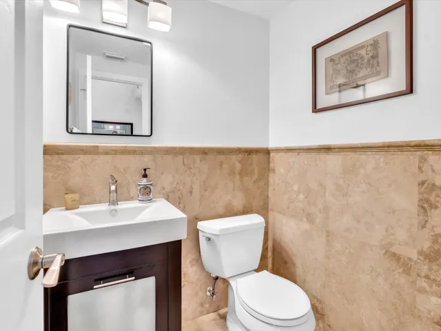 Half bathroom downstairs