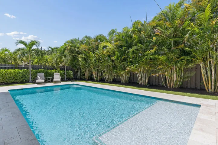 Sparkling saltwater pool
