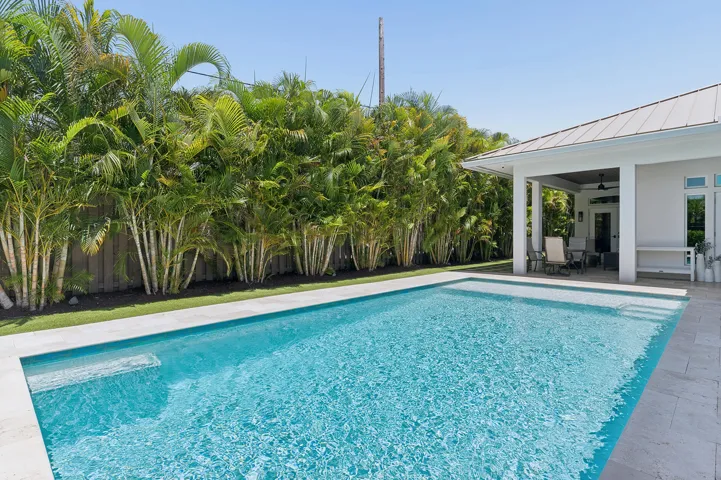 Sparkling saltwater pool