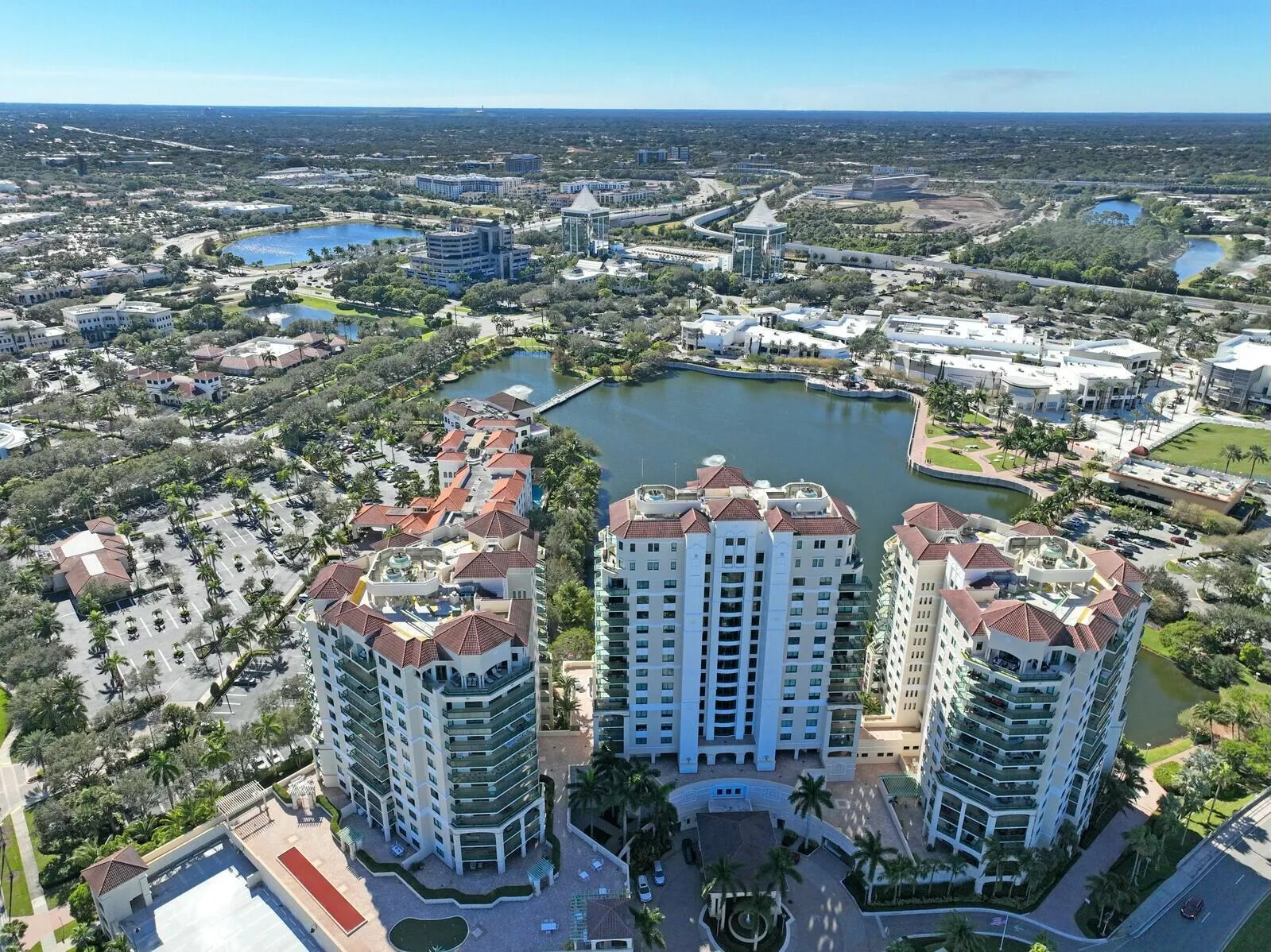 Landmark Front Aerial View