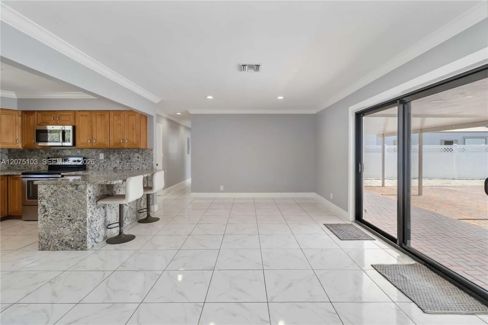 Easy access to the sunroom