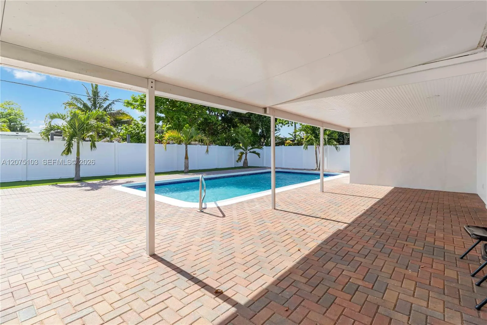 Enjoy rain or sun outdoors with the new lighting system that was installed