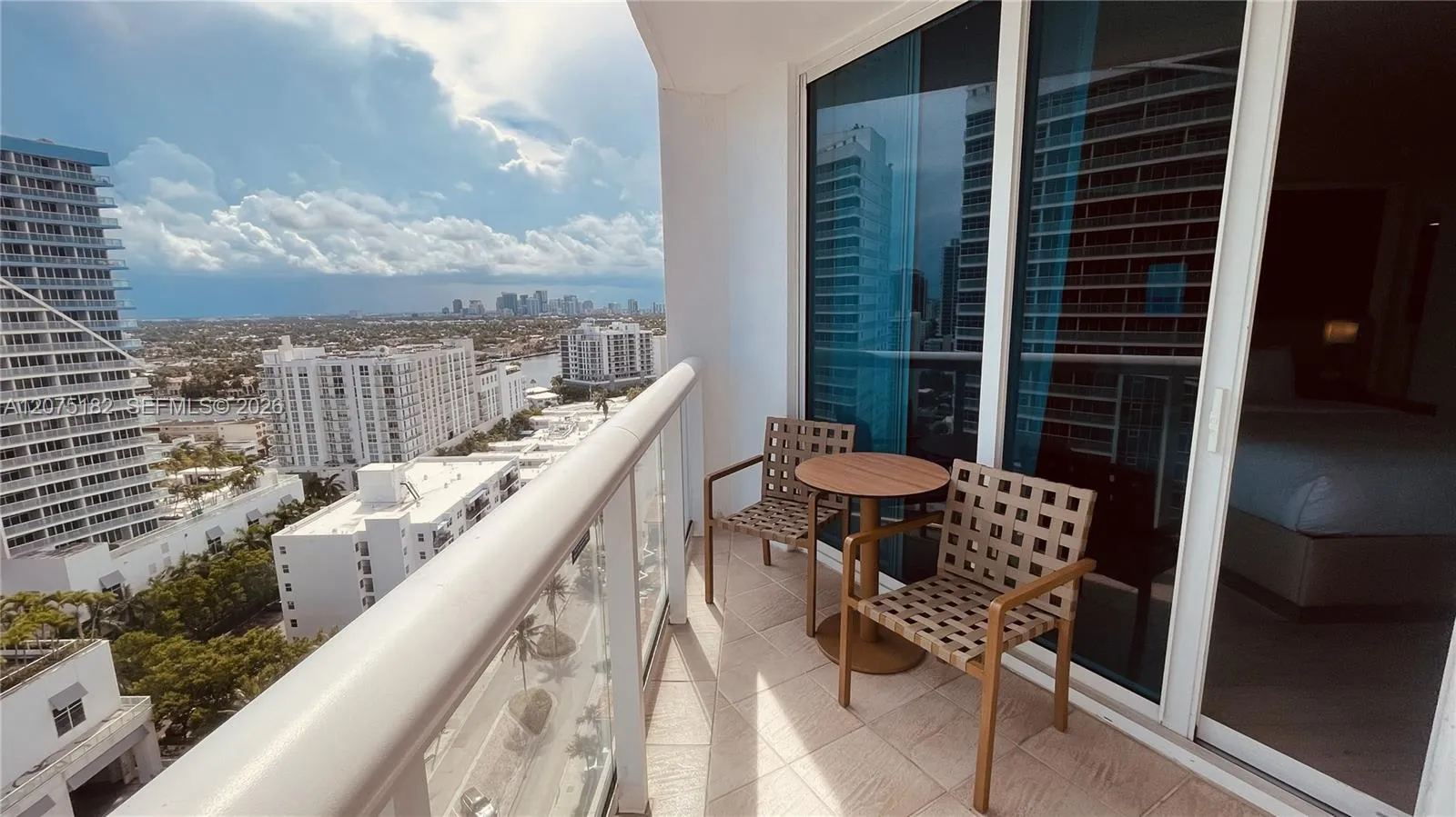 Small balcony off master bedroom