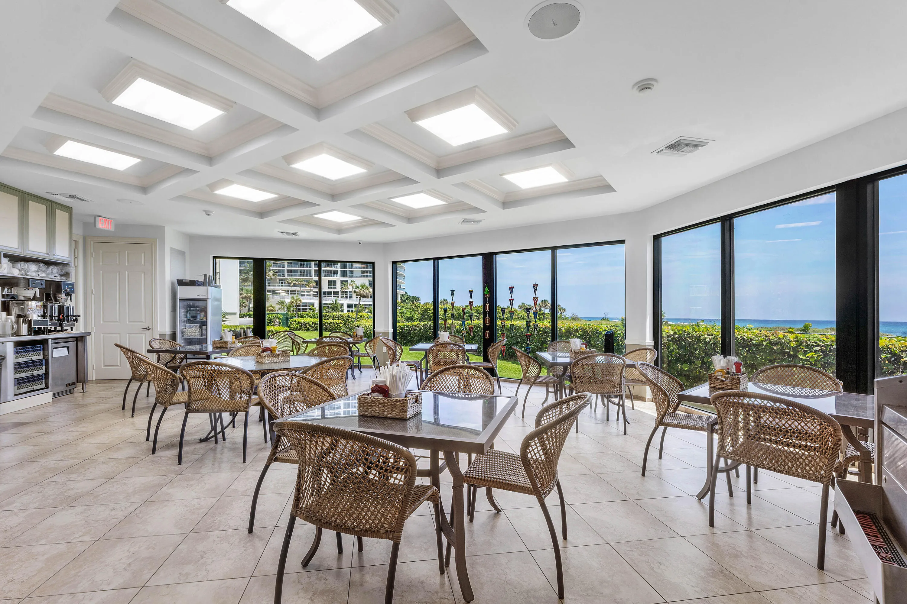 Outdoor picnic and barbecue space offers residents an additional setting for casual dining and gathering.