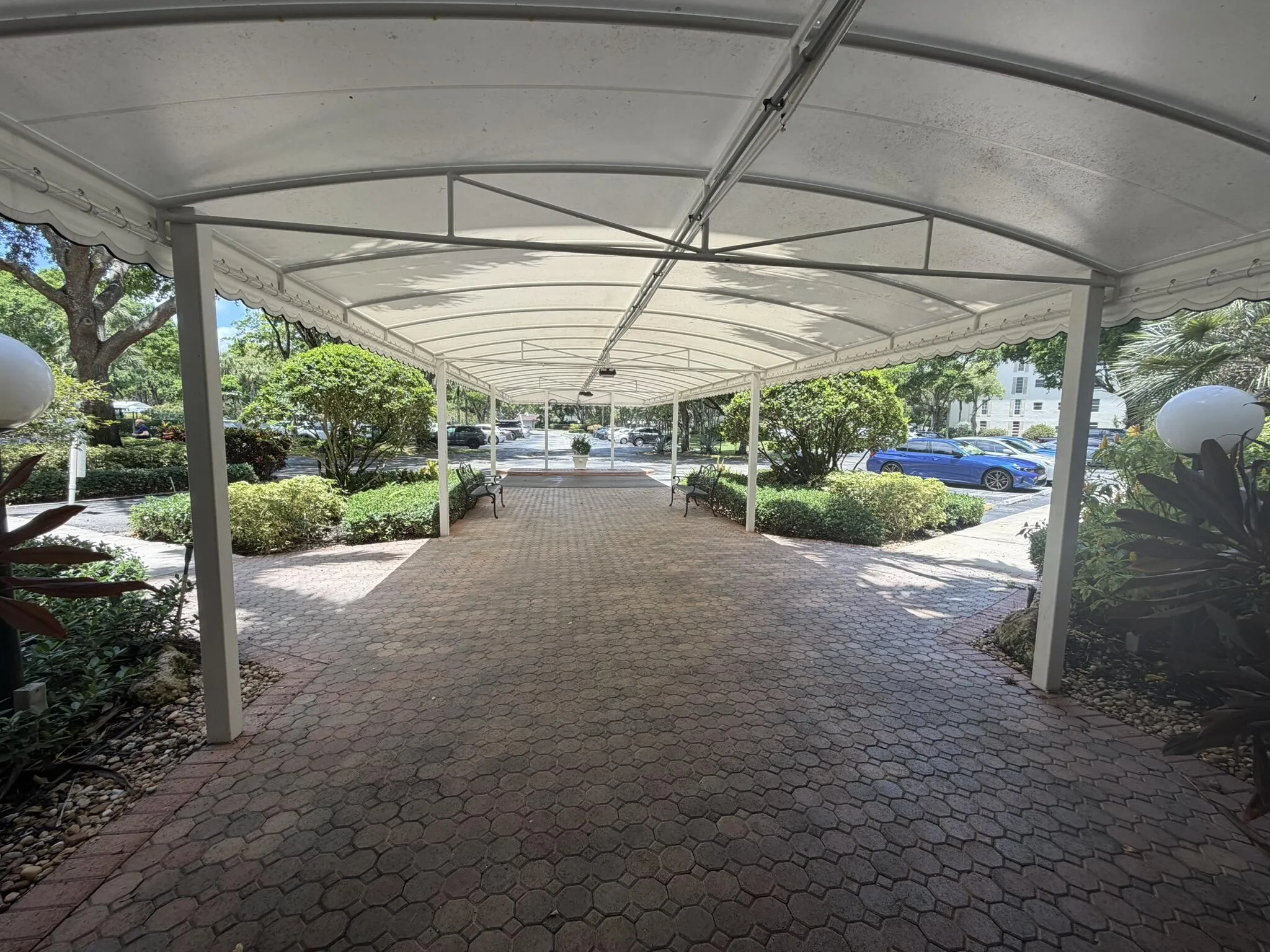 Canopied Building Entrance