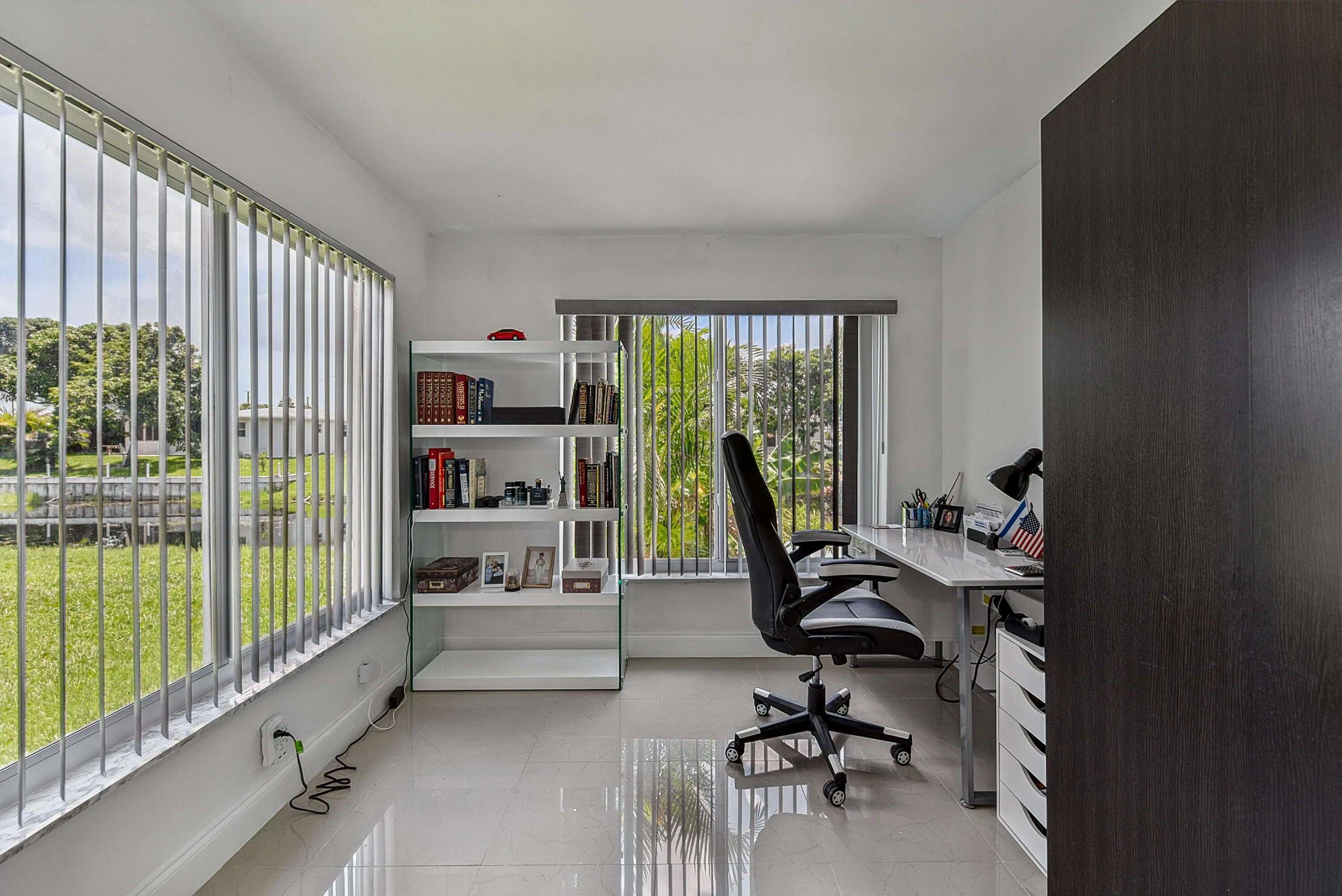 Office space in master bedroom
