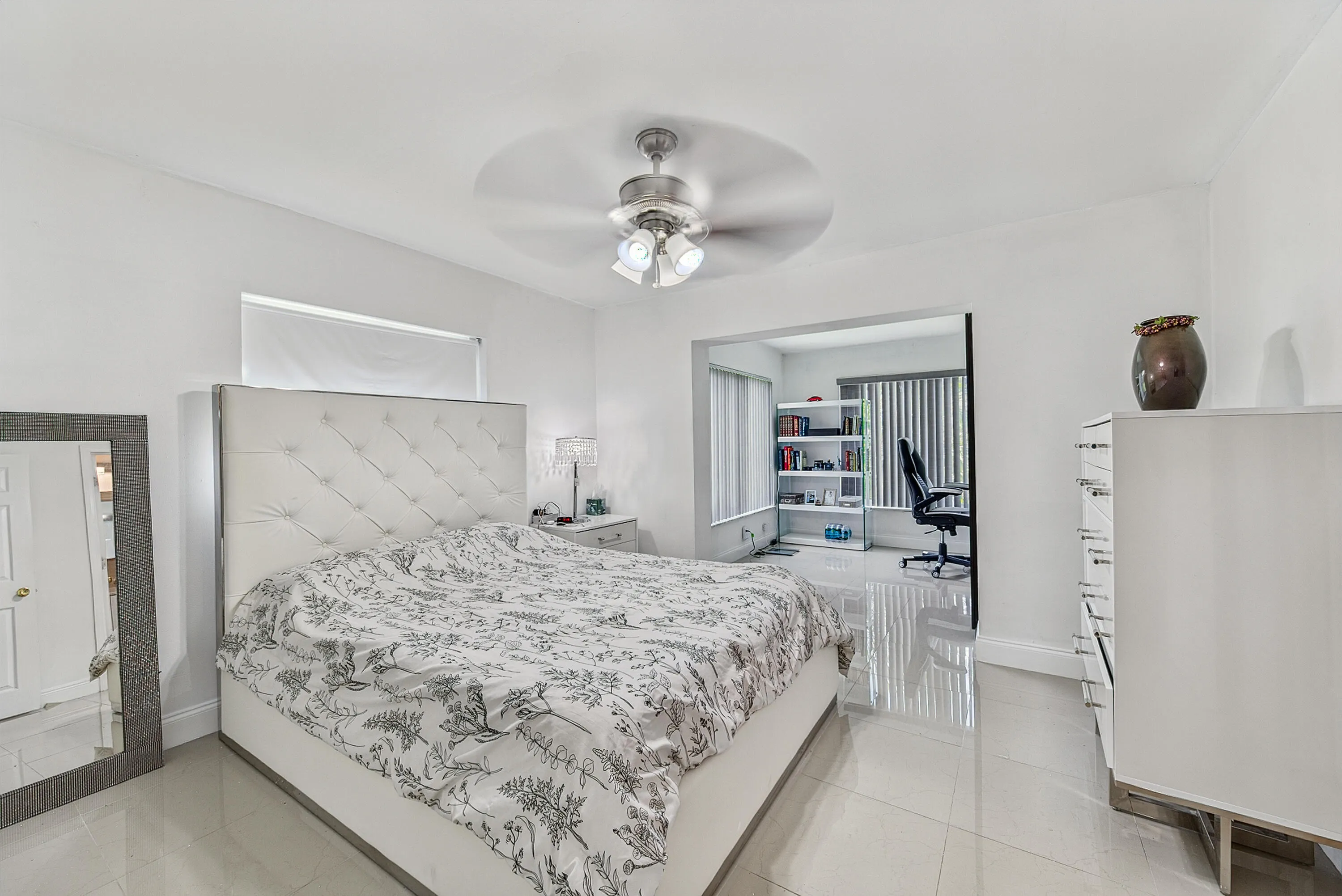 Master bedroom with office space