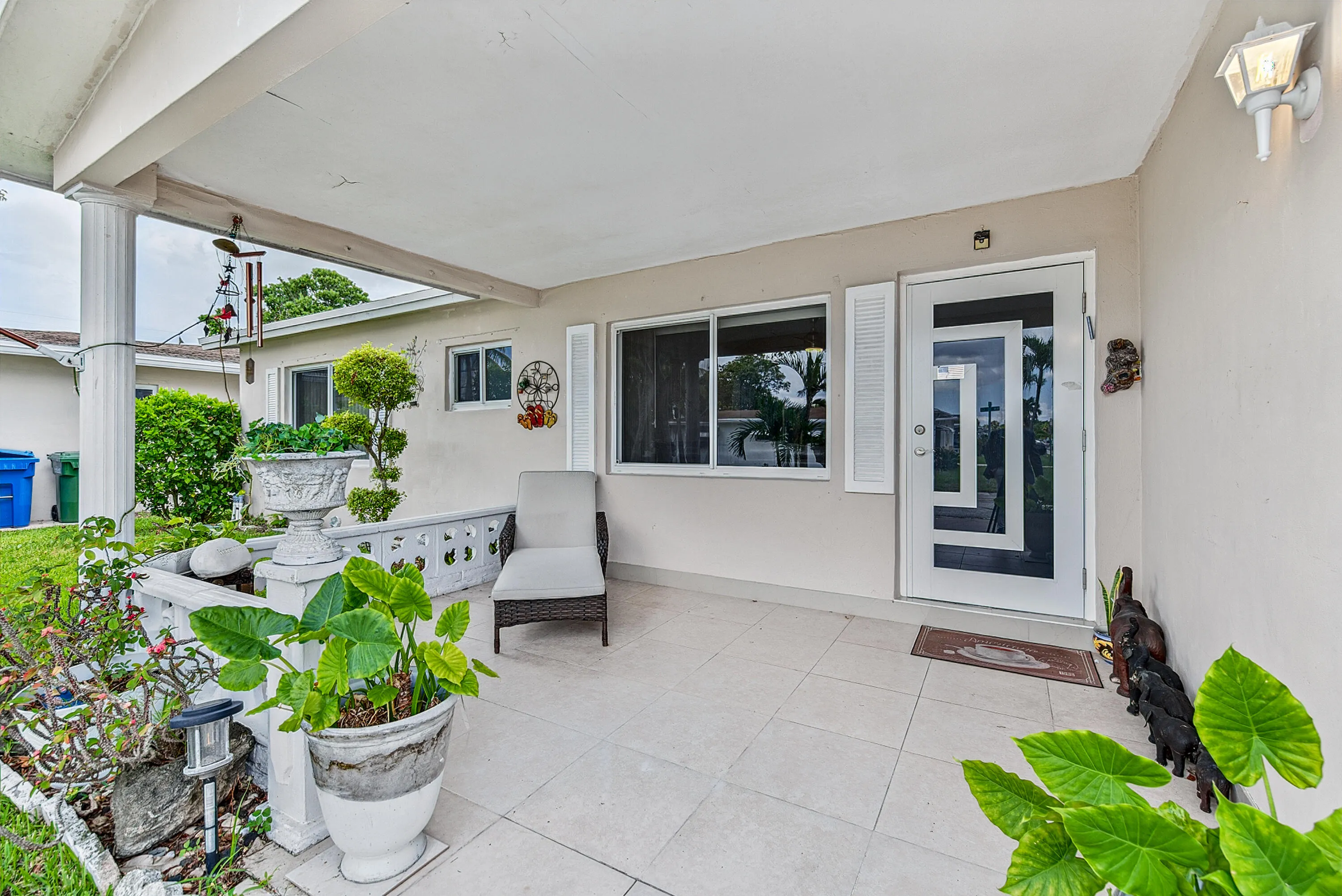 Open front porch entrance