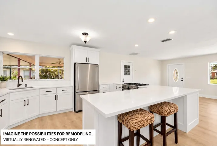Bronze hardware - AI RENOVATION - CONCEPTUAL ONLY. AI Renovation does Not exist.