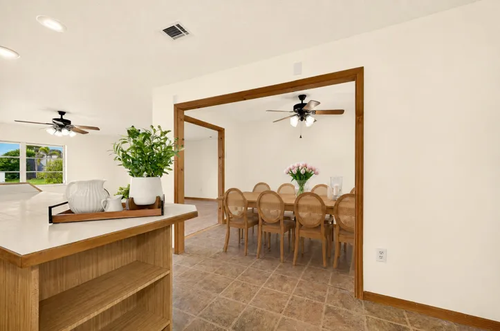 Kitchen opens to DINING AREA