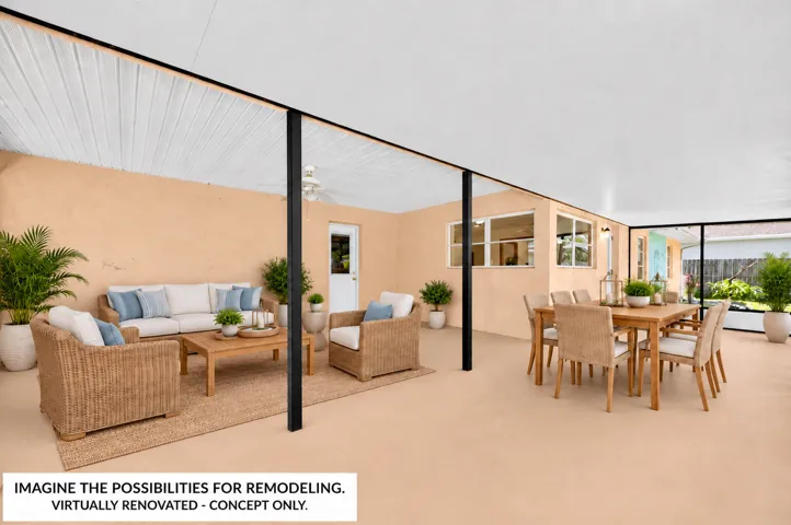 AI RENOVATION and AI STAGED - CONCEPTUAL ONLY. AI Renovation does Not exist.
