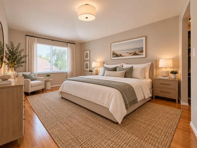Master Bedroom Virtually staged.