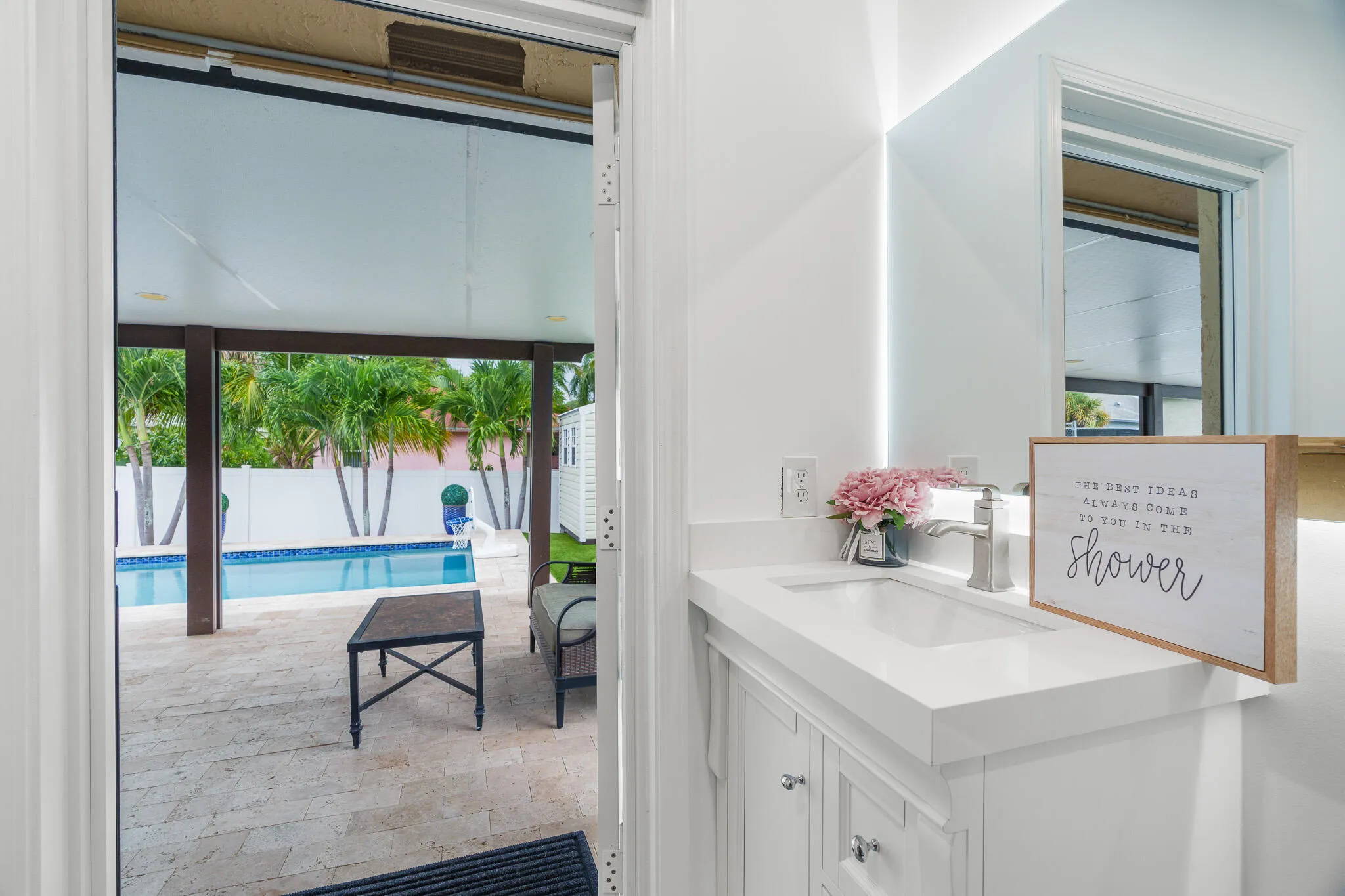 Owner Suite Access to Backyard