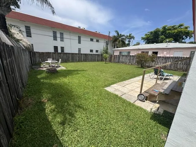 large fenced in yard, large enough for a pool