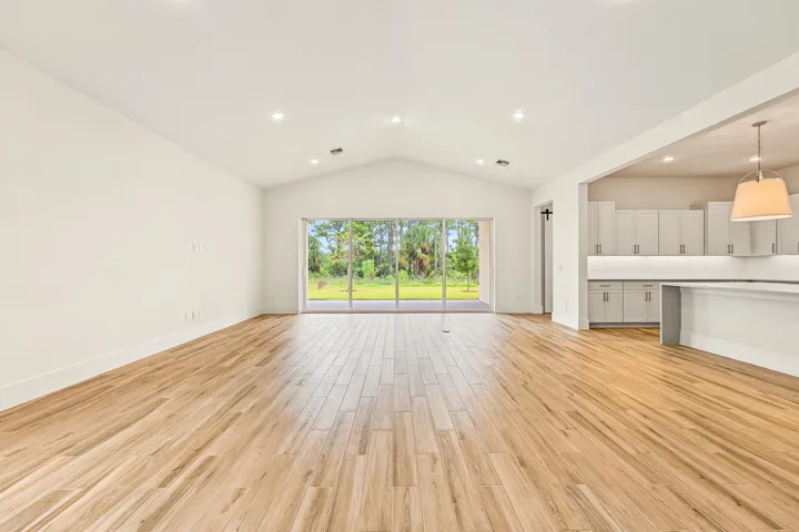 Kitchen, Great Room & Dining Area