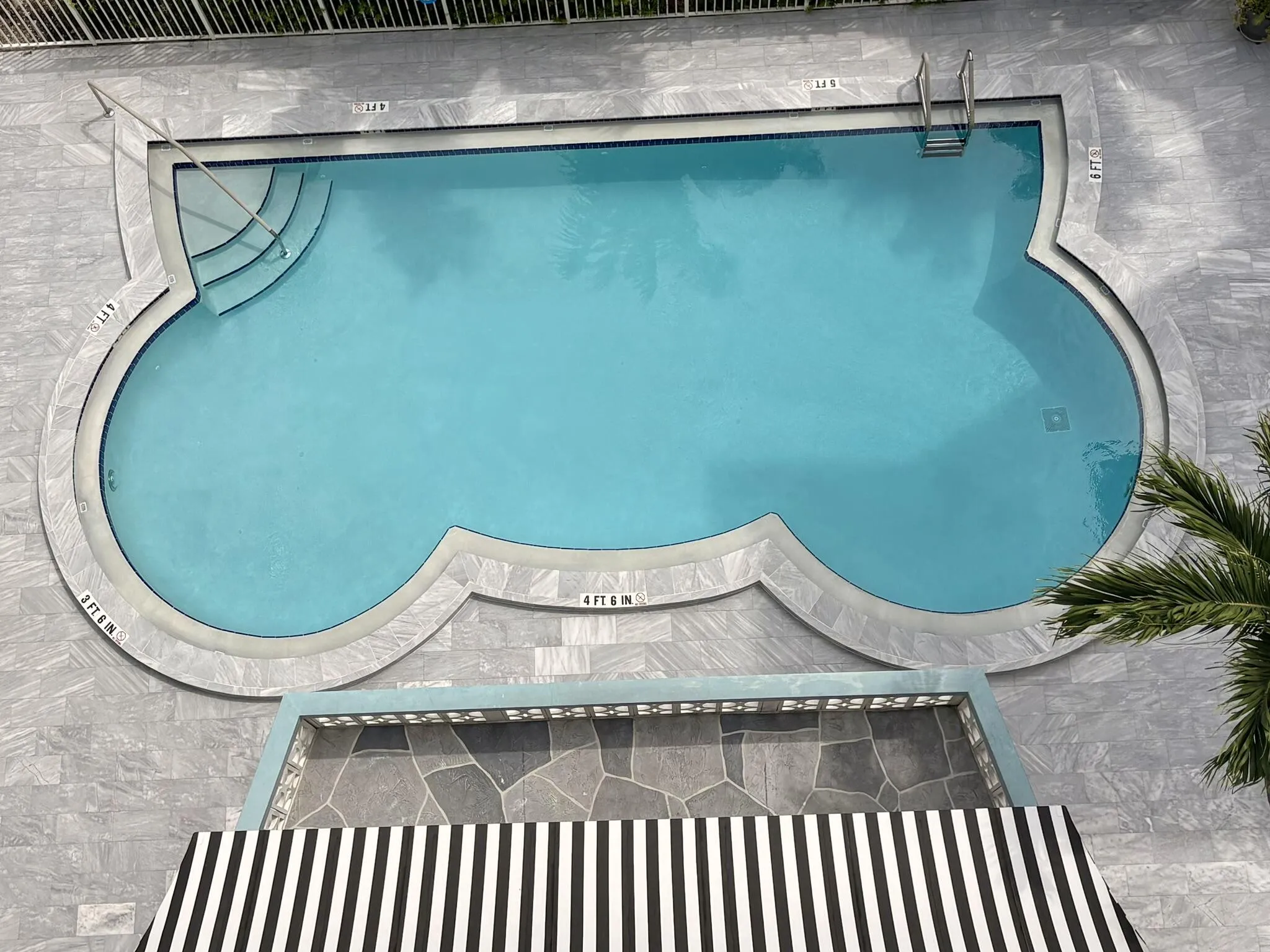 pool view from 8th floor