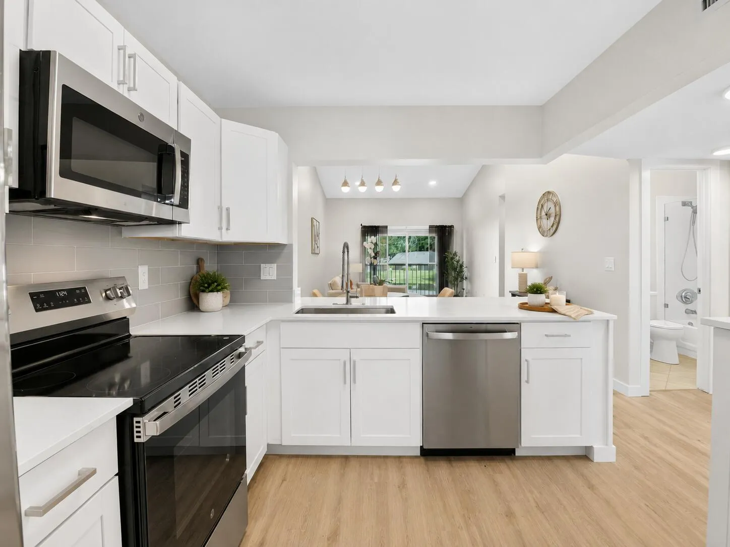 Kitchen -Partially Virtually Staged