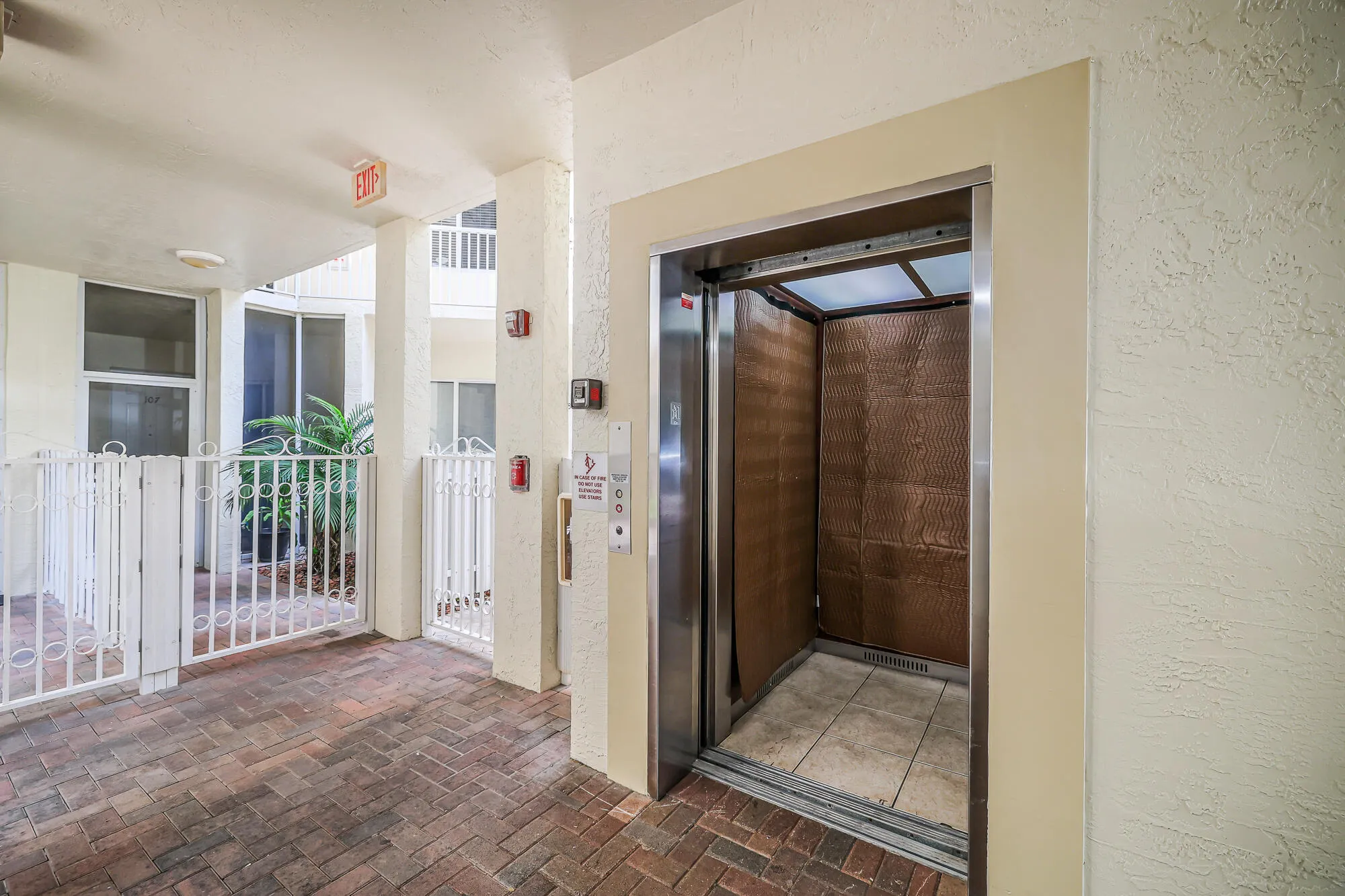 Elevator up to the 5th Penthouse.