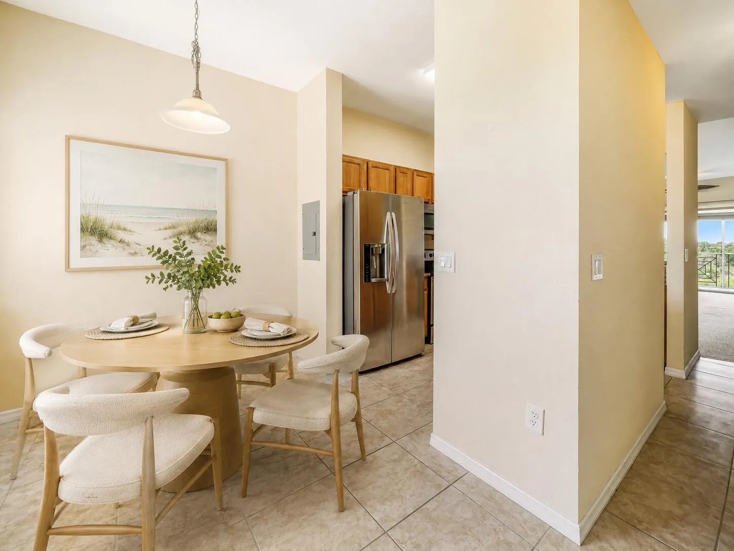 This is an AI generated photo showing staged furniture and new flooring