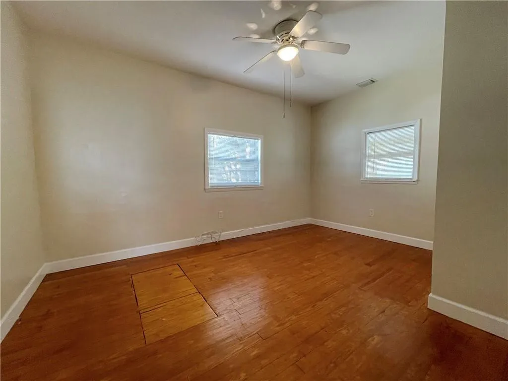 MASTER BEDROOM. OLD MILITARY BUNKER UNDER THE WOOD FLOOR