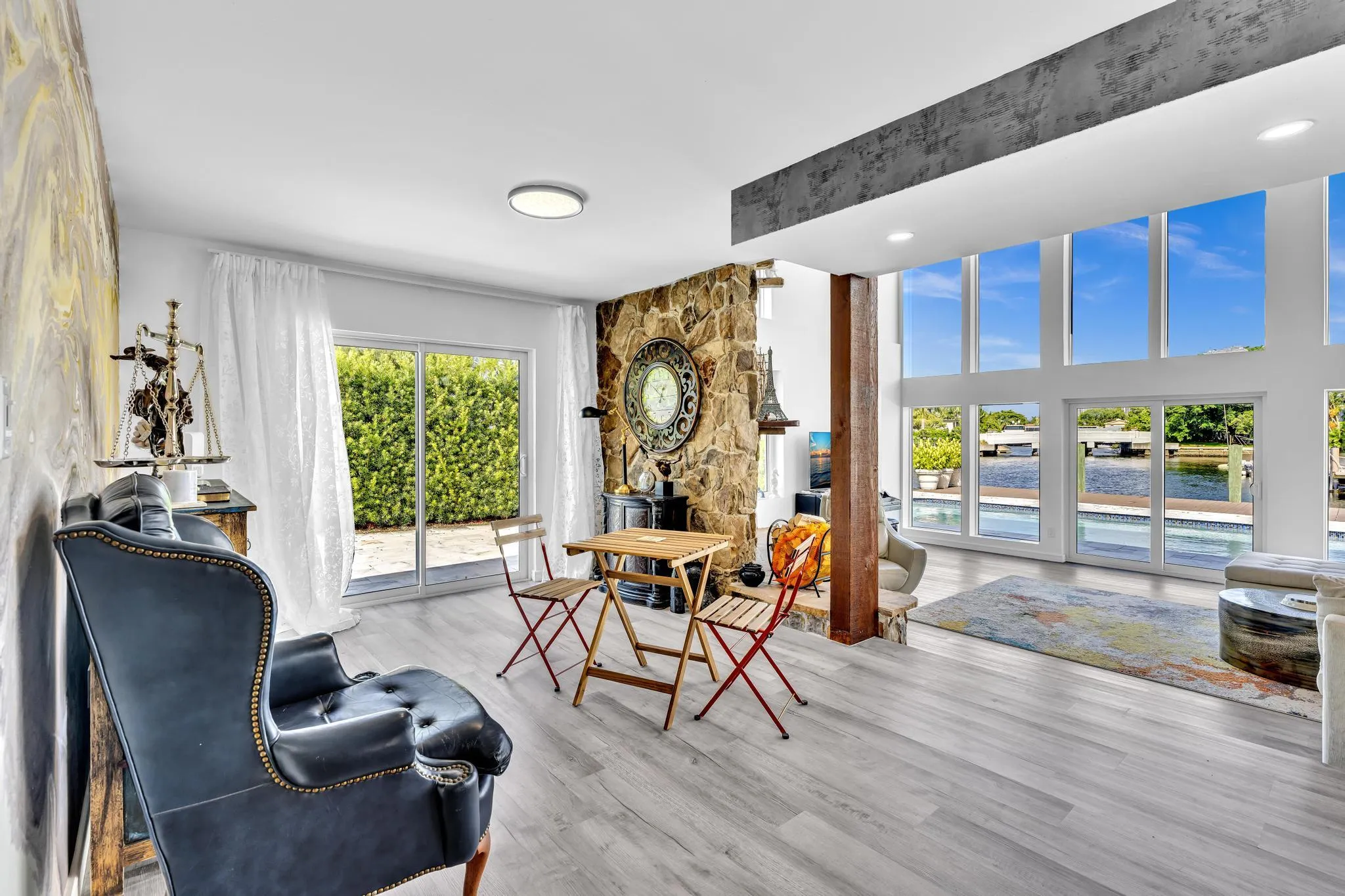 Sitting Room with patio access.