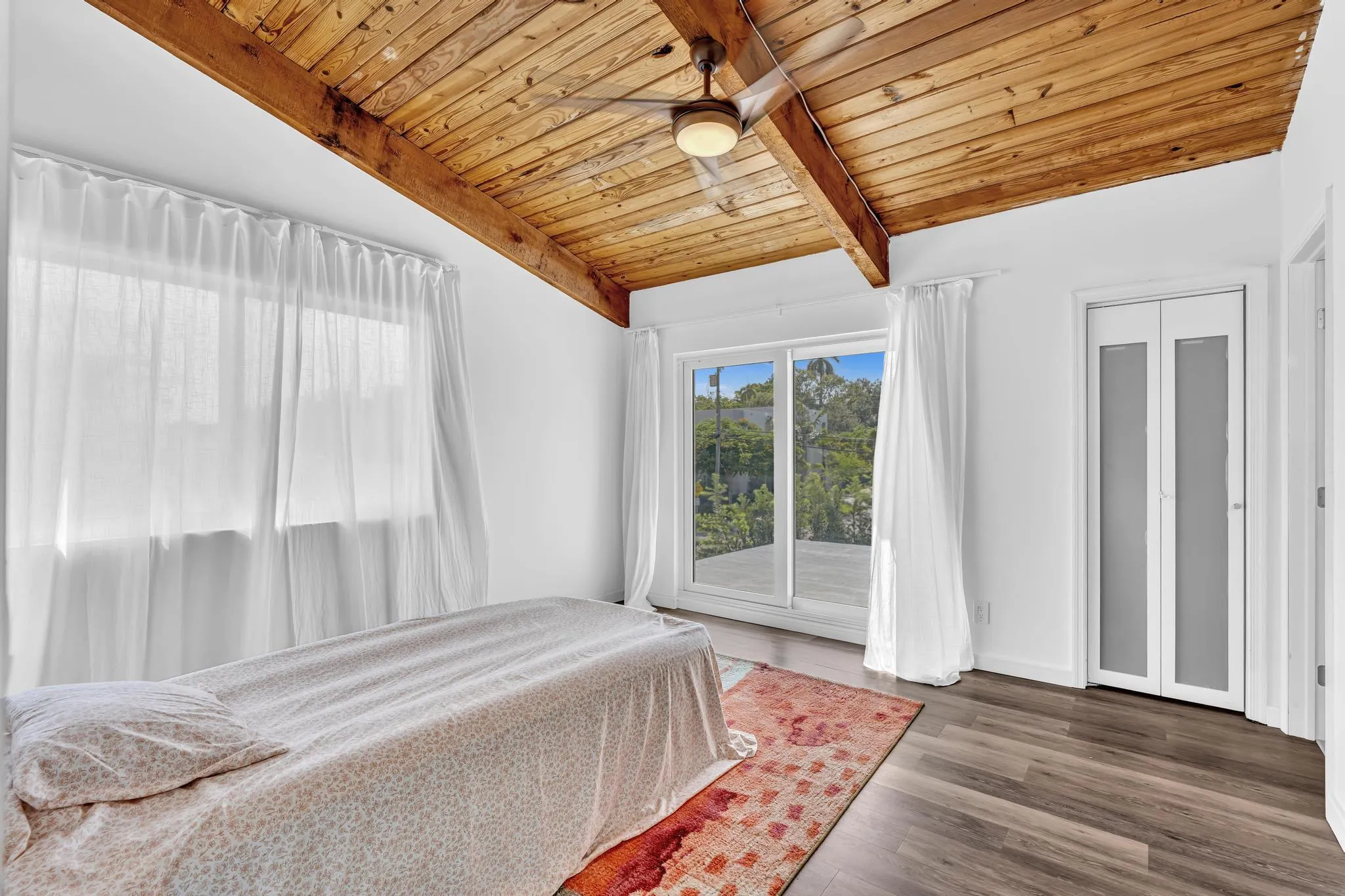 Secondary Bedroom upstairs with roof access.