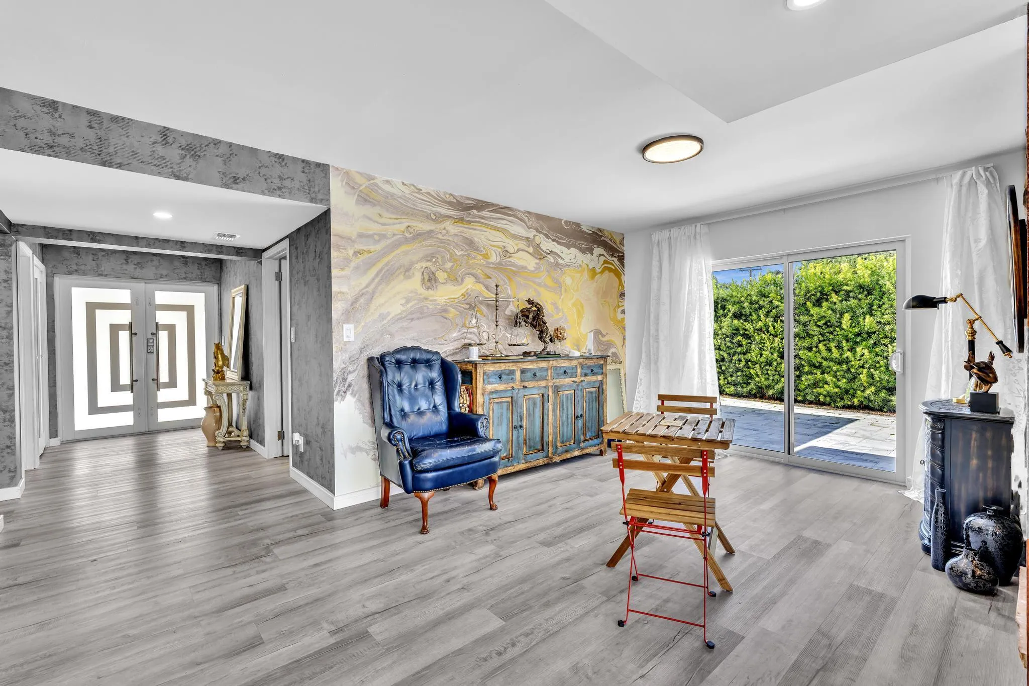 Sitting Room with patio access.
