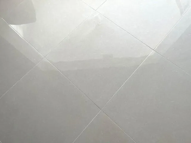 Newly installed neutral tile