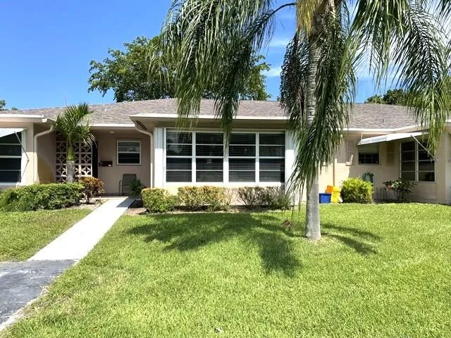 Front view of villa