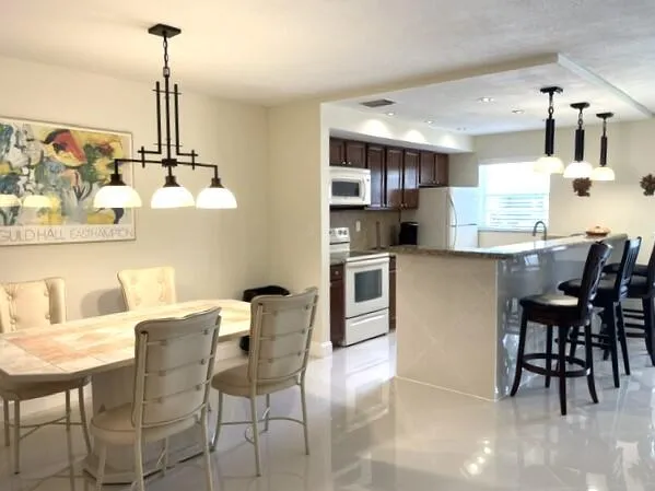 Dining and open concept kitchen
