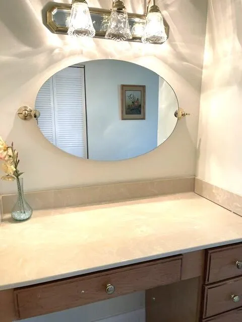 Updated vanity area in master bedroom