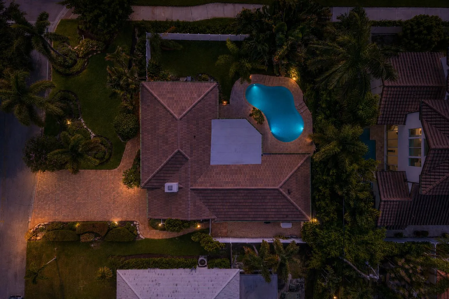 aerial night