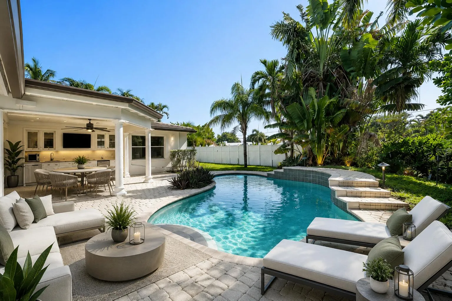 outdoor staged