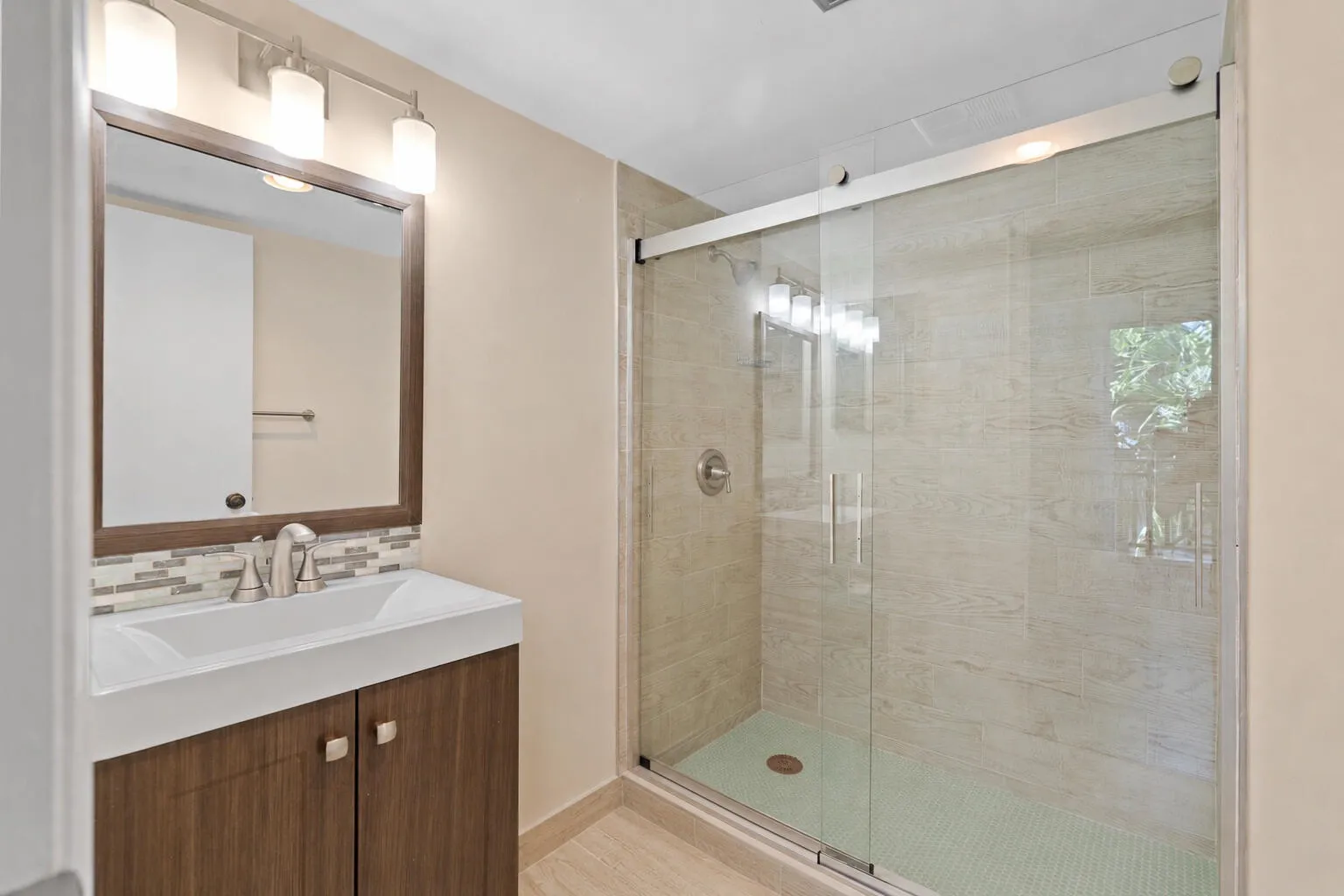 Primary bath with shower