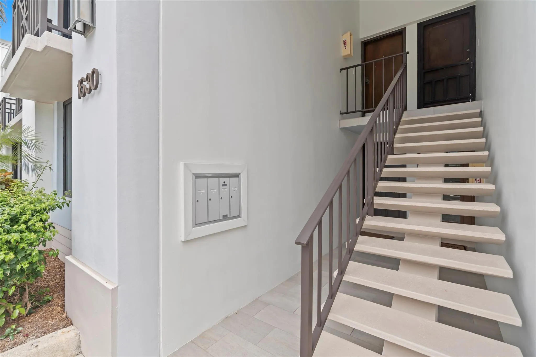 Stairs to unit on 2nd floor