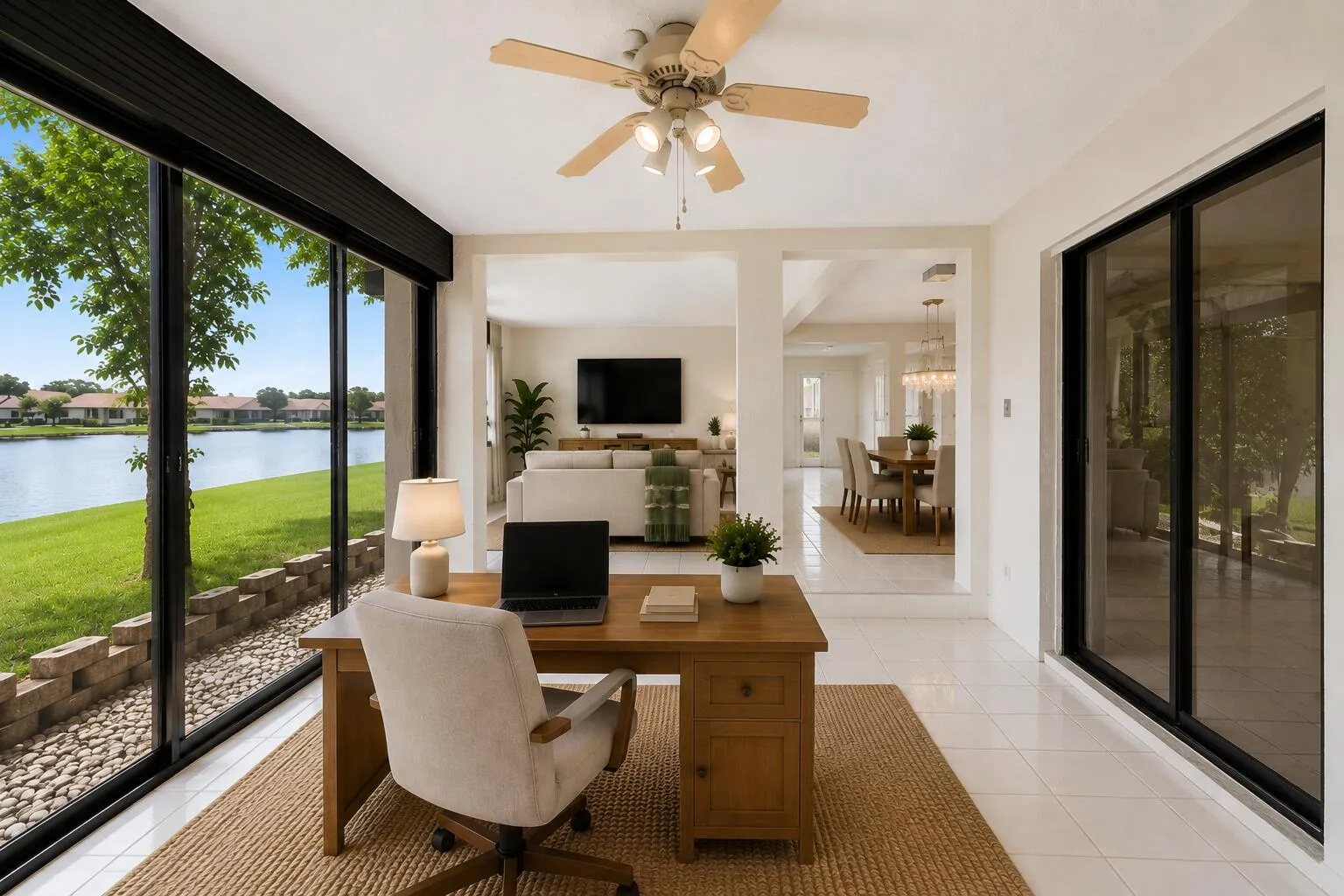 Florida Room Staged