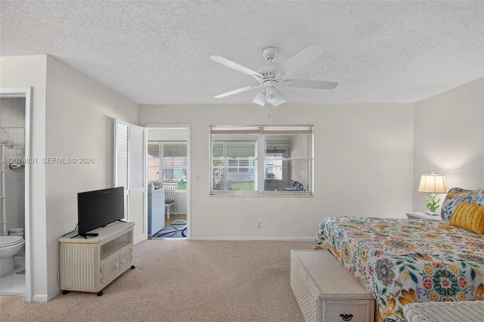 Bedroom with sitting area