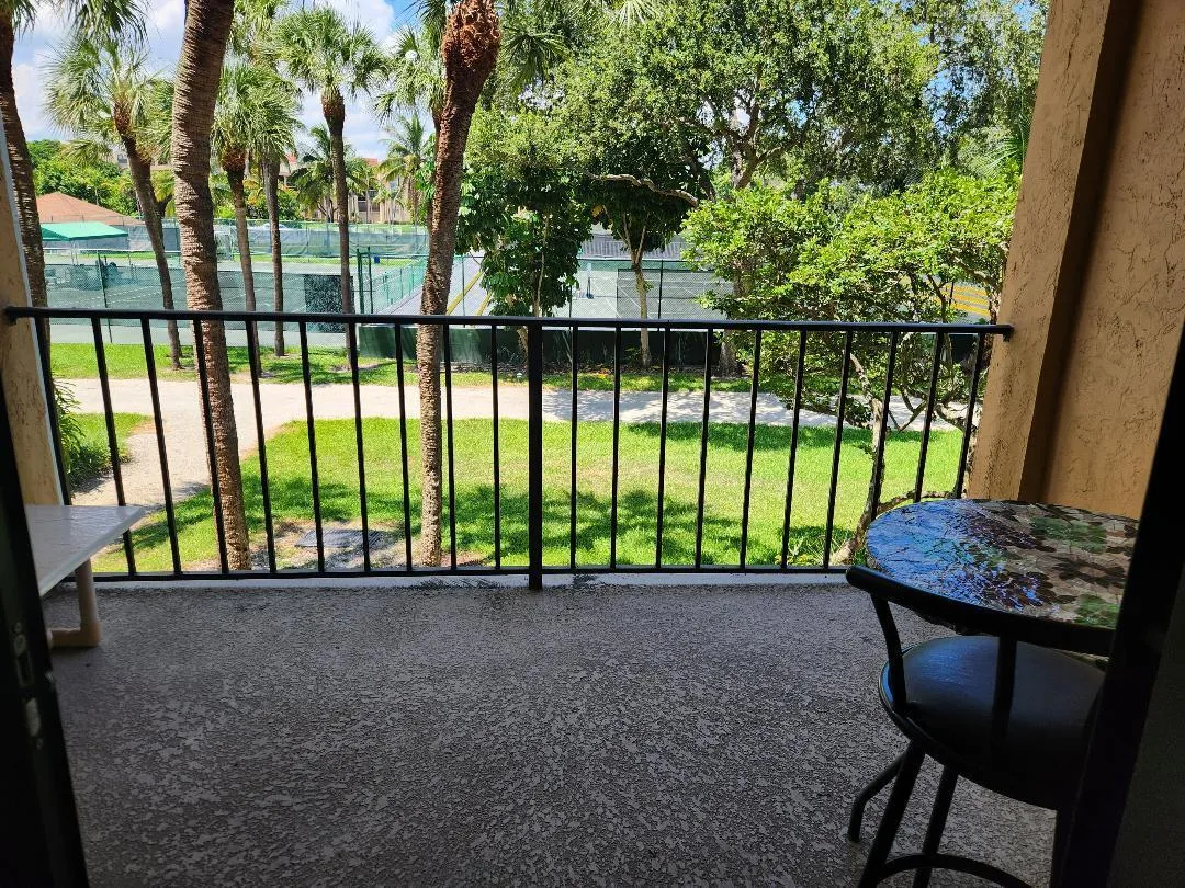view on patio
