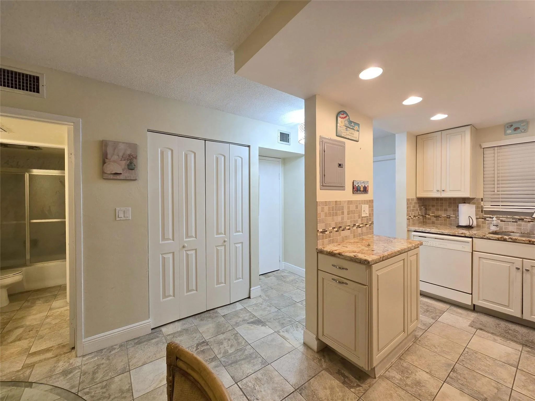 Open Kitchen From Dining Area