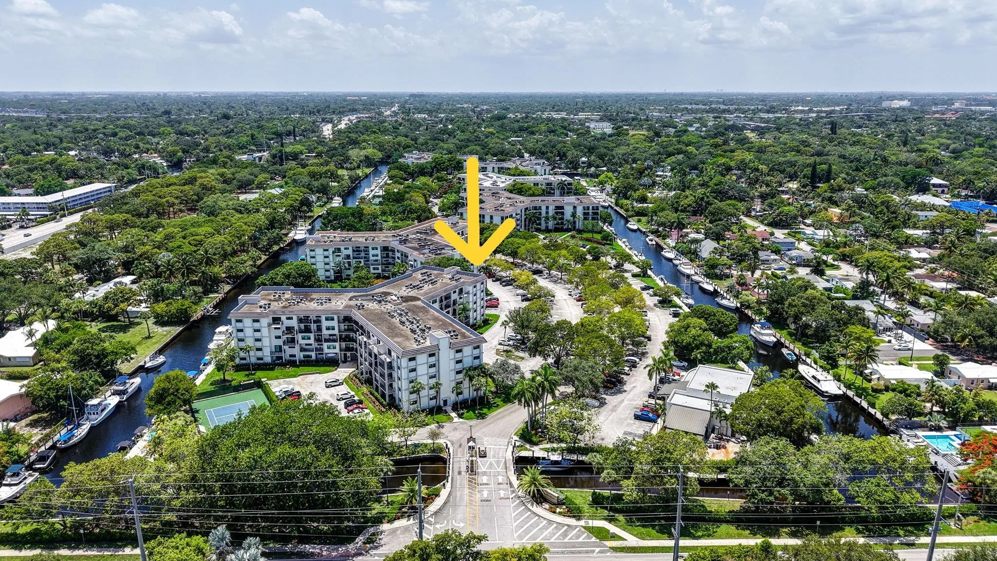 Aerial View of Community looking West