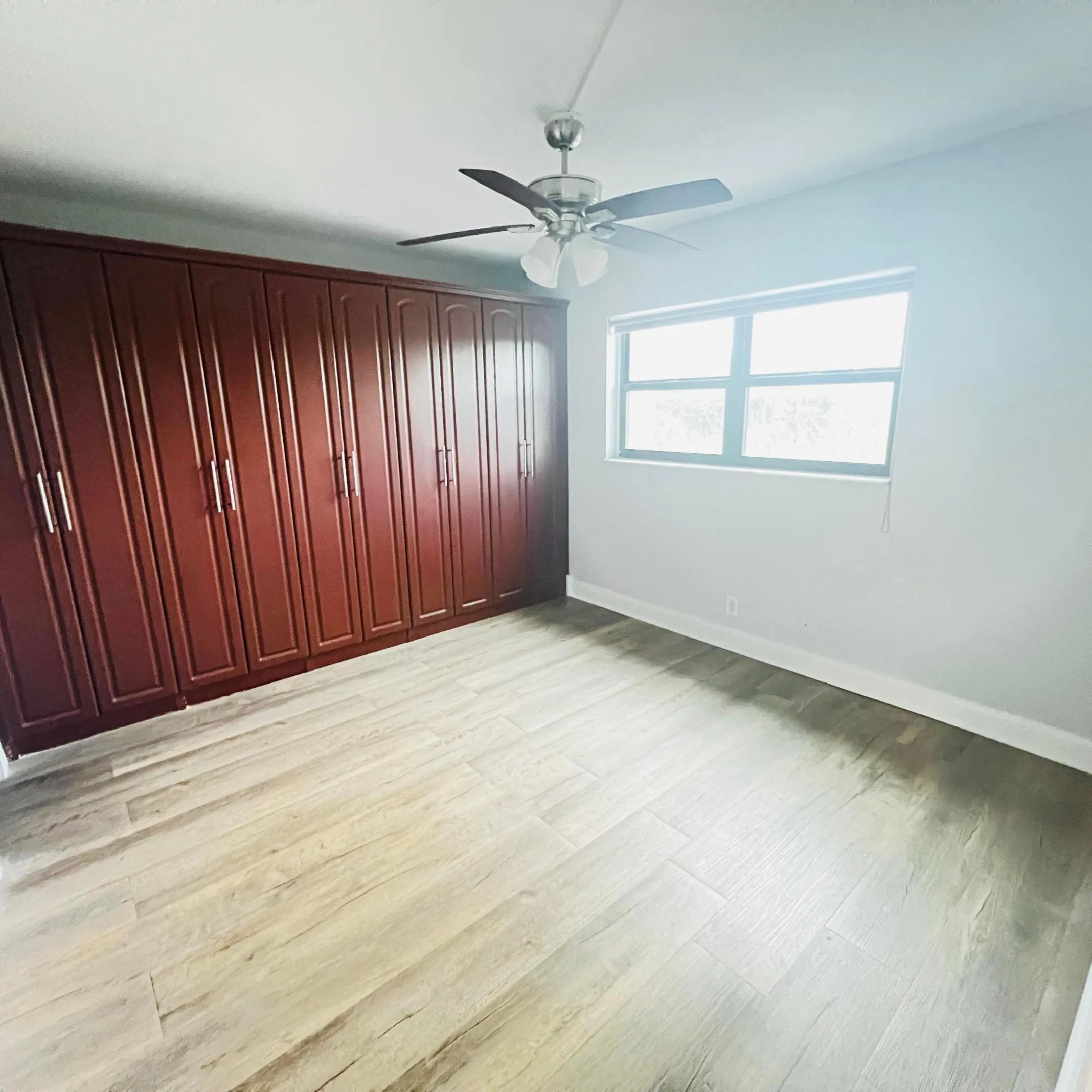 Master Bedroom with Built In Closets