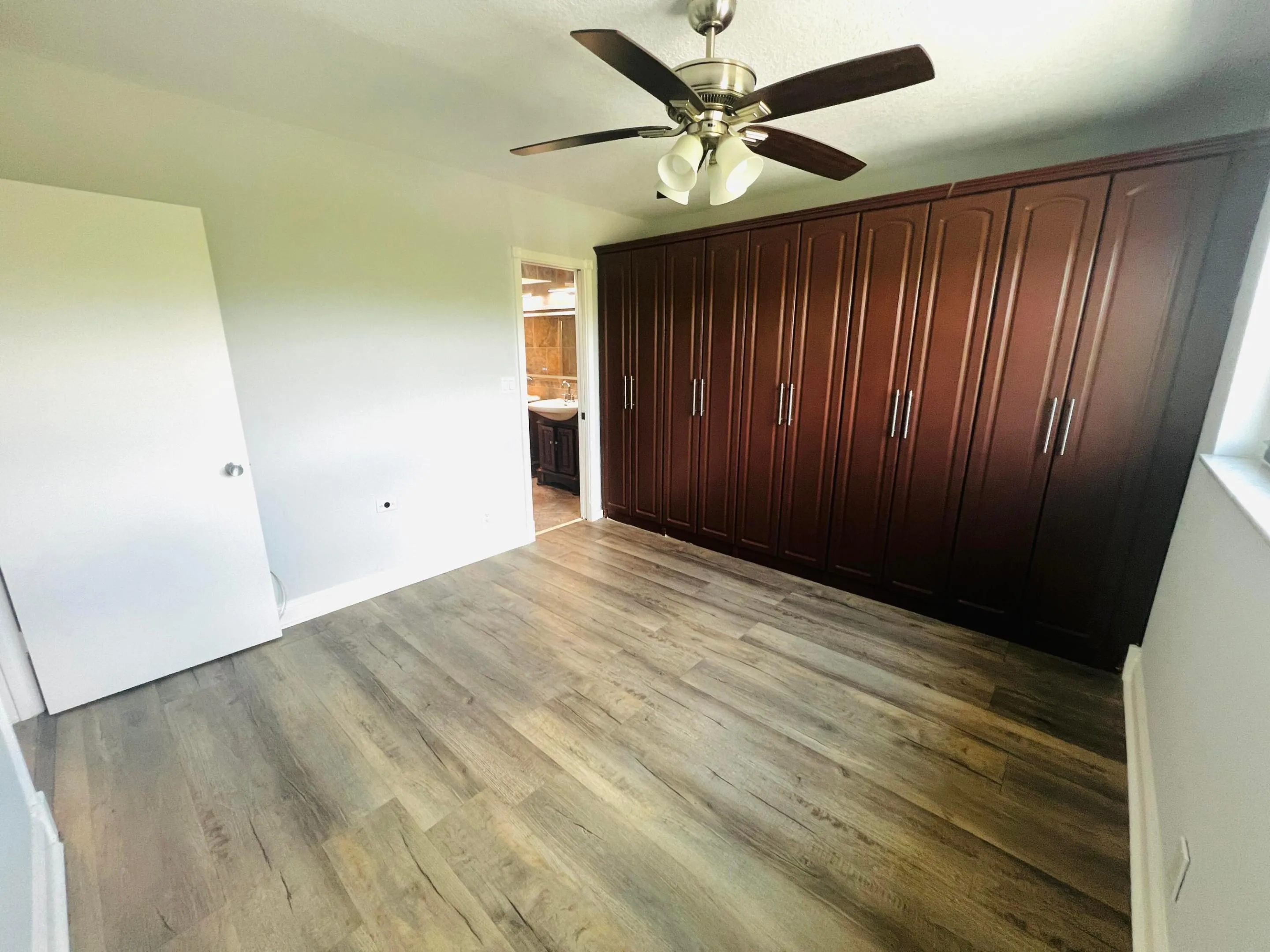 Master Bedroom with Built In Closets