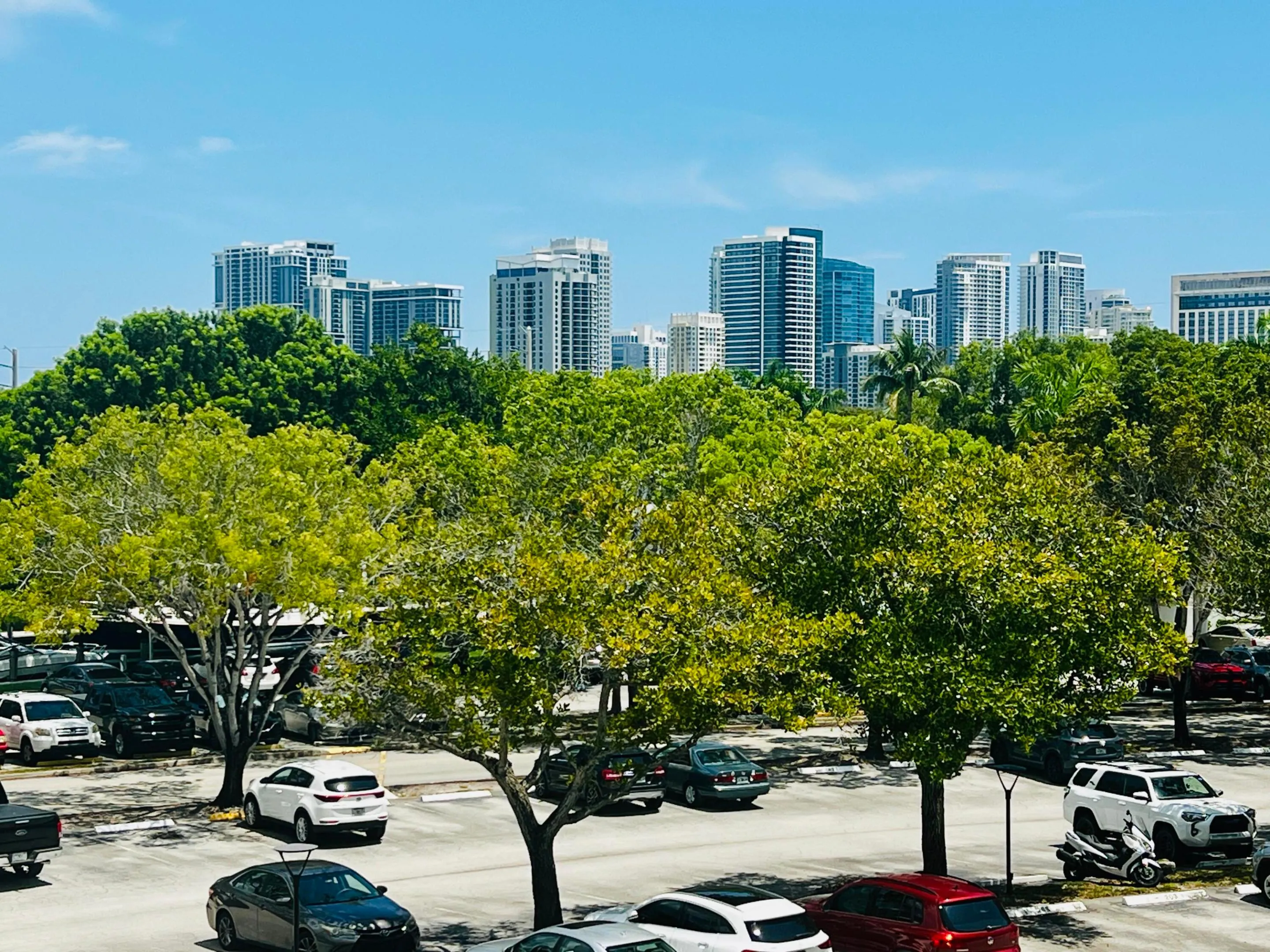 Balcony looking East with Downtown Skyline
