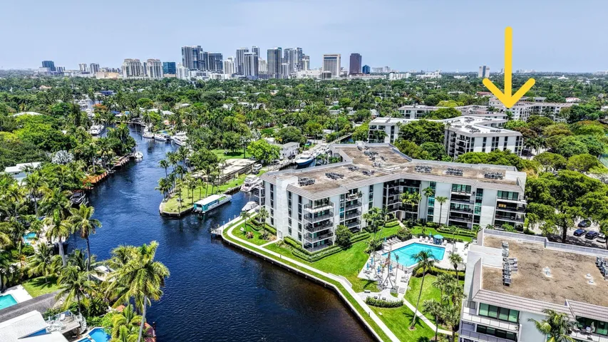 Aerial View of Community looking East to Downtown