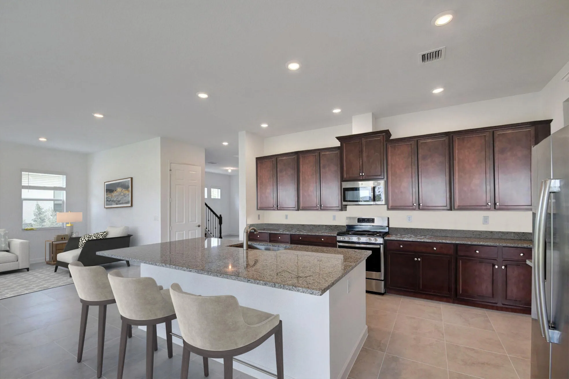 Open Kitchen-staged