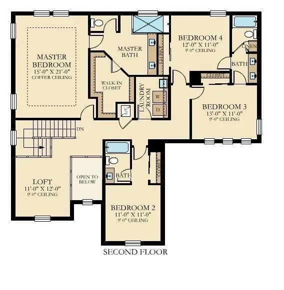 floor plan 2nd floor