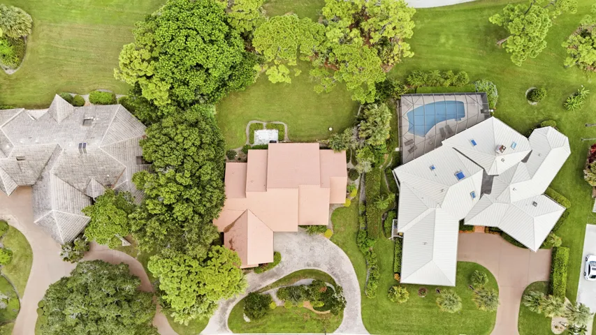 Aerial View over Top of the Home