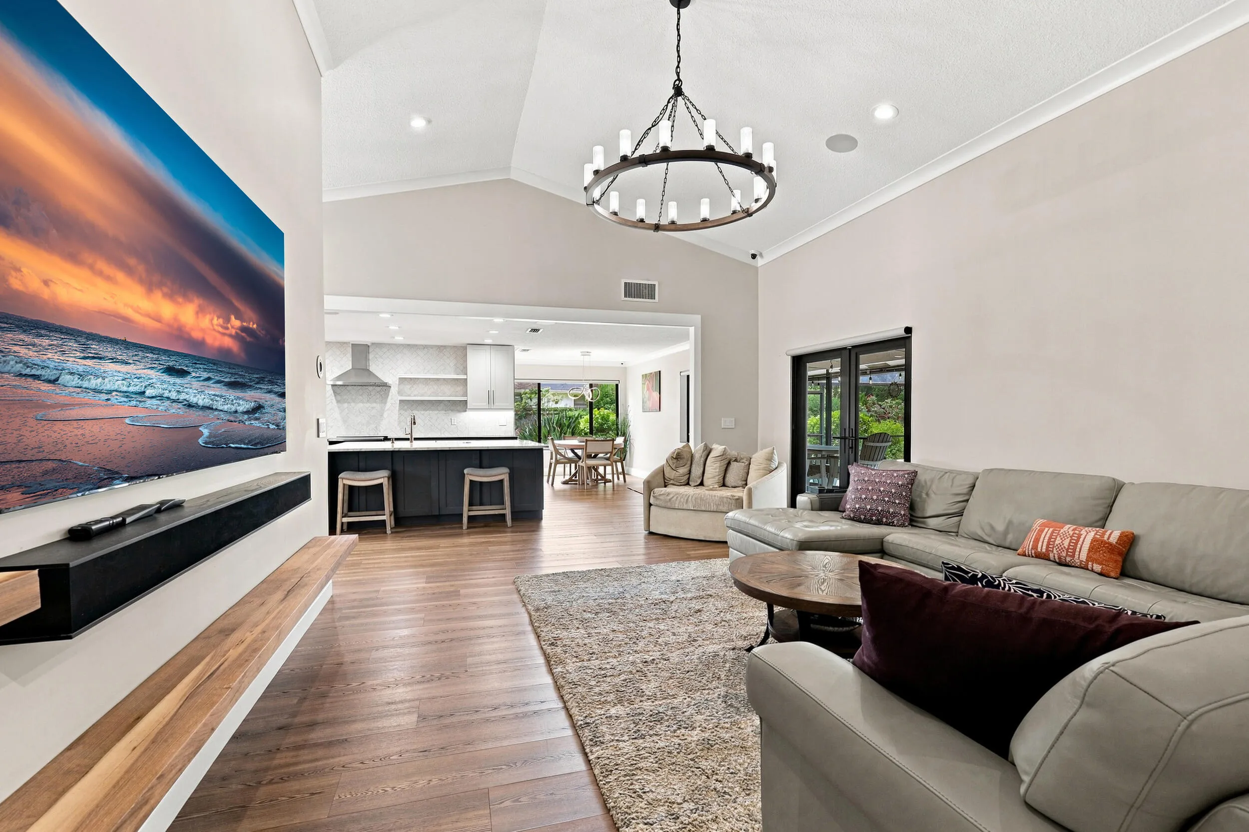 Bright and inviting great room offering an open layout ideal for relaxing and entertaining.