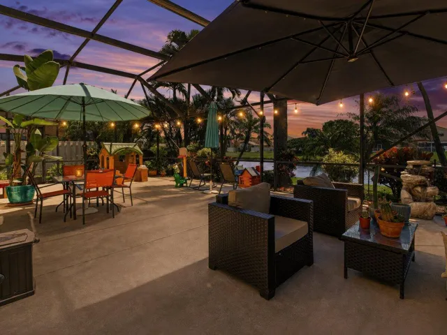 Twilight Backyard